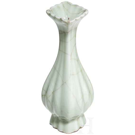 A small Chinese Longquan vase with Chenghua mark, probably Ming dynasty (1368&ndash;1644), 15th/16th century