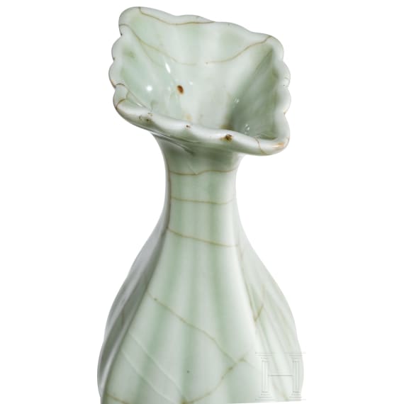 A small Chinese Longquan vase with Chenghua mark, probably Ming dynasty (1368&ndash;1644), 15th/16th century