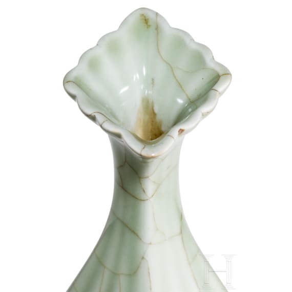 A small Chinese Longquan vase with Chenghua mark, probably Ming dynasty (1368&ndash;1644), 15th/16th century