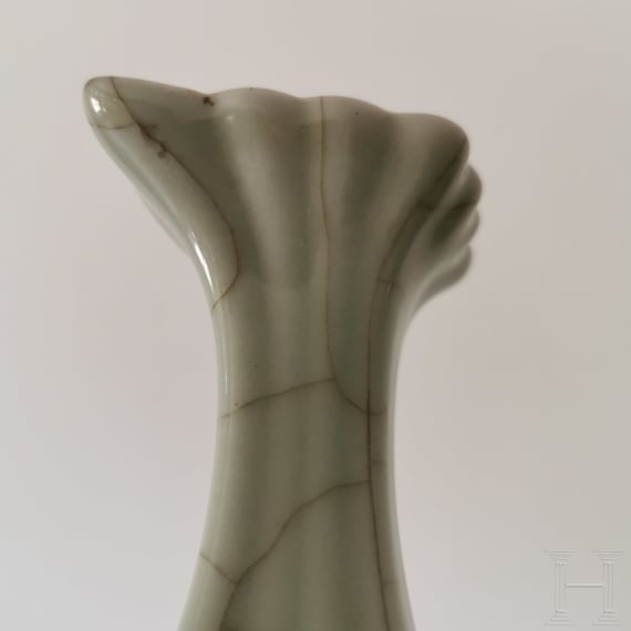 A small Chinese Longquan vase with Chenghua mark, probably Ming dynasty (1368&ndash;1644), 15th/16th century