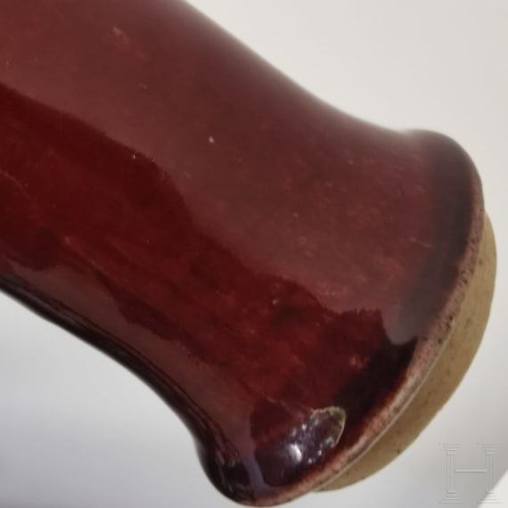 A Chinese copper-red glazed vase, probably 17th/18th century