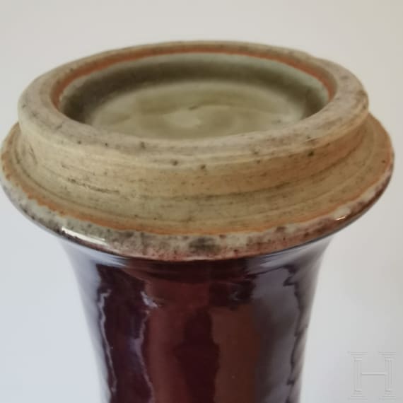 A Chinese copper-red glazed vase, probably 17th/18th century