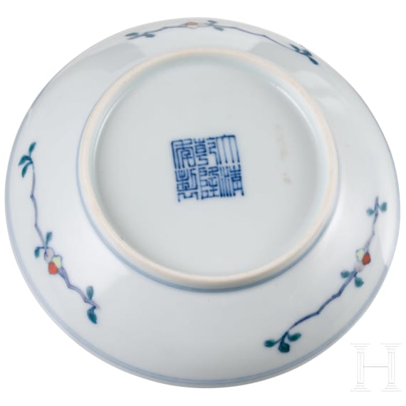 A small Chinese Doucai bowl with Qianlong mark, probably Qing dynasty (17th - 20th century)