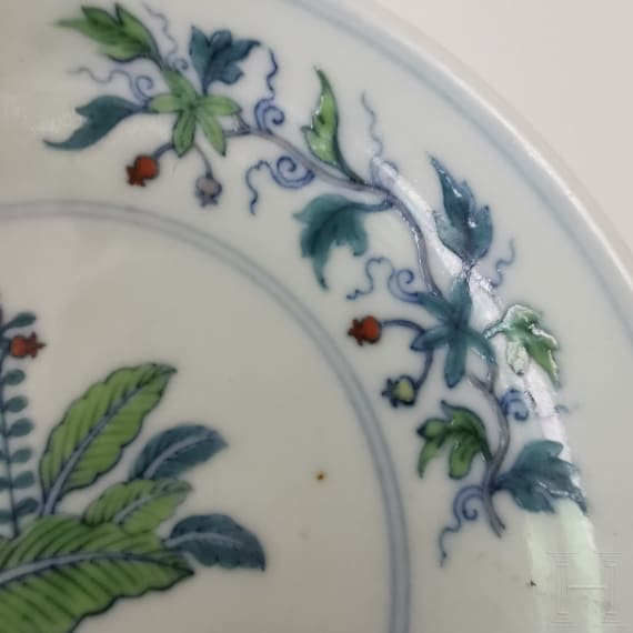 A small Chinese Doucai bowl with Qianlong mark, probably Qing dynasty (17th - 20th century)