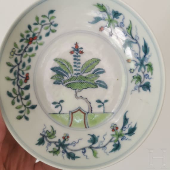 A small Chinese Doucai bowl with Qianlong mark, probably Qing dynasty (17th - 20th century)