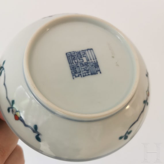 A small Chinese Doucai bowl with Qianlong mark, probably Qing dynasty (17th - 20th century)