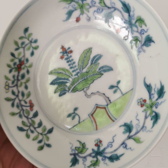 A small Chinese Doucai bowl with Qianlong mark, probably Qing dynasty (17th - 20th century)