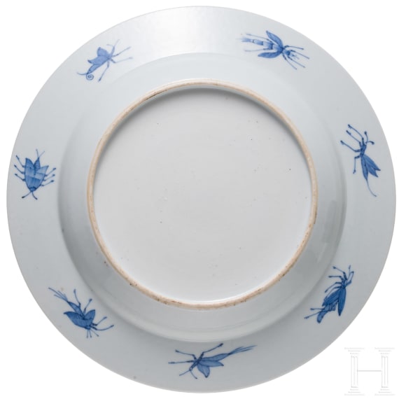A Chinese famille rose export plate, probably Qianlong period (1735 - 1796)