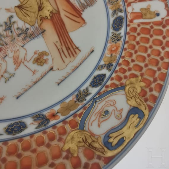 A Chinese famille rose export plate, probably Qianlong period (1735 - 1796)