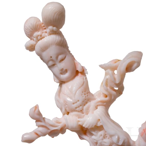 A Chinese coral carving, 20th century