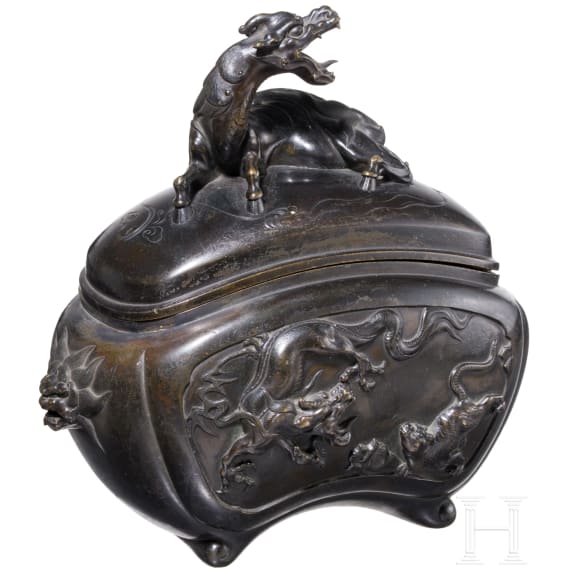 A Japanese incense bowl, Meiji period, circa 1900