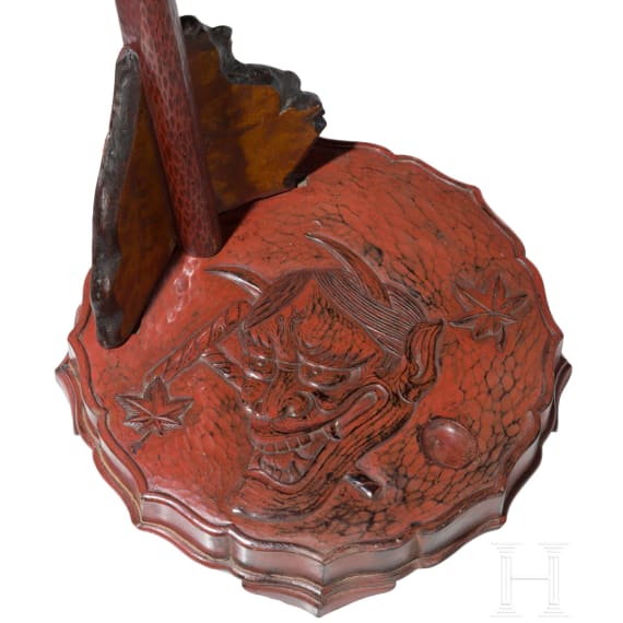 A Japanese tachi kake (sword stand), Meiji/Taisho period