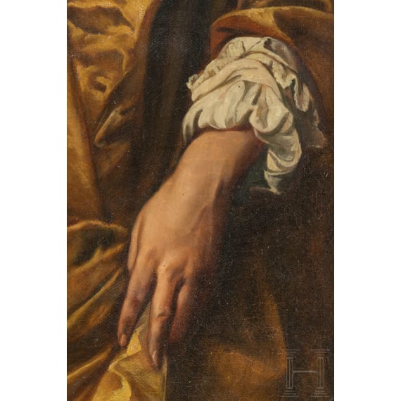 After Anthonis van Dyck (1599 - 1641), a monumental portrait of Lord Philip Wharton, probably Italian, 19th century