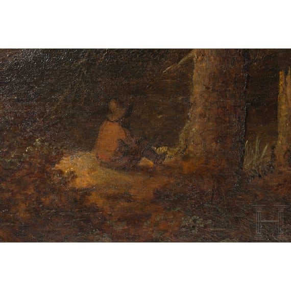 A wooded river landscape by Allart van Everdingen, Amsterdam, signed and dated 1660