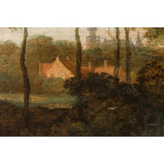 A wooded river landscape by Allart van Everdingen, Amsterdam, signed and dated 1660