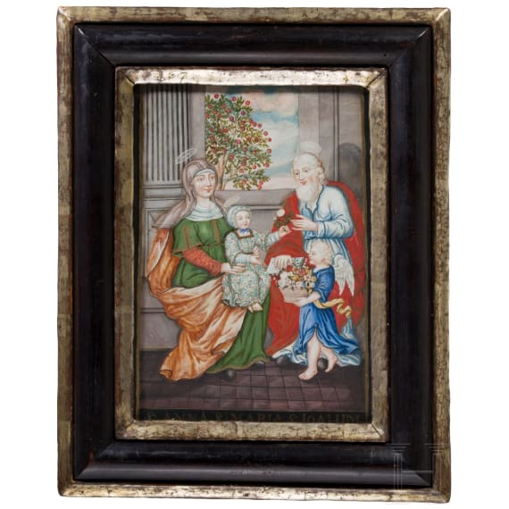 A religious scene with St. Anne, St. Mary and St. Joachim, 1st half of the 18th century