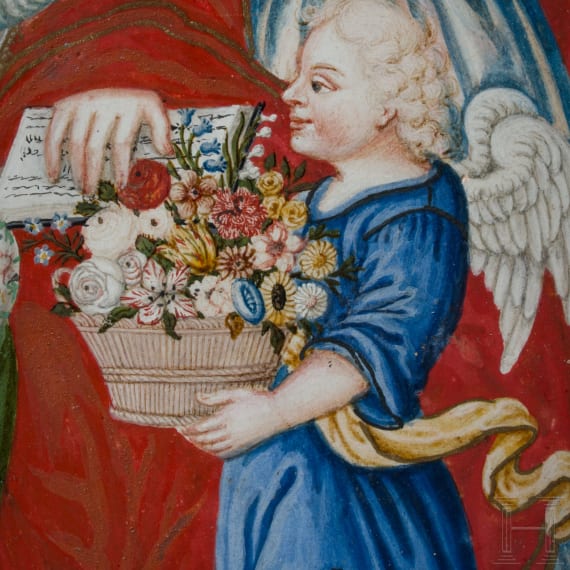 A religious scene with St. Anne, St. Mary and St. Joachim, 1st half of the 18th century