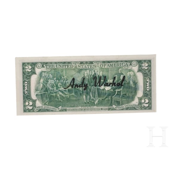 Andy Warhol (1928 - 1987), Two Dollars Note, USA, dated 1976