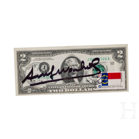 Andy Warhol (1928 - 1987), Two Dollars Note, USA, dated 1976