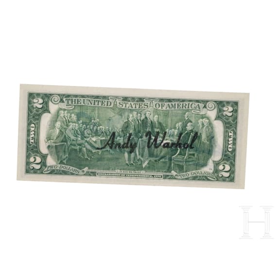 Andy Warhol (1928 - 1987), Two Dollars Note, USA, dated 1976
