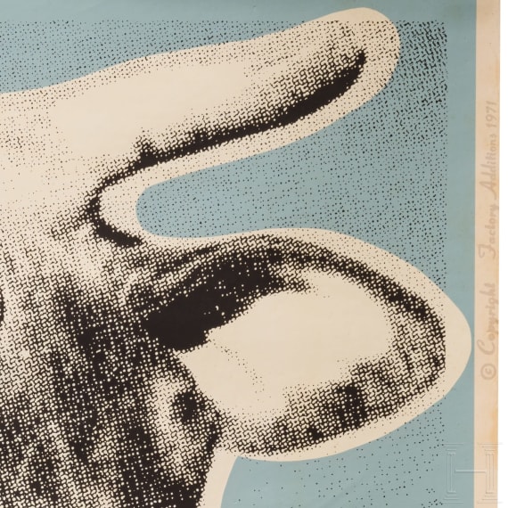 Andy Warhol (1928 - 1987), an exhibition poster "Cow", Whitney Museum, 1971