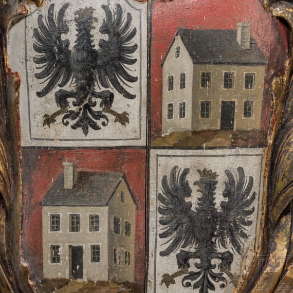 A German coat of arms of the Counts of Haimhausen, circa 1720