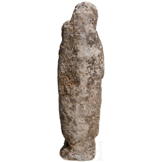 A small Spanish sandstone figurine of St.Paul, 12th/13th century