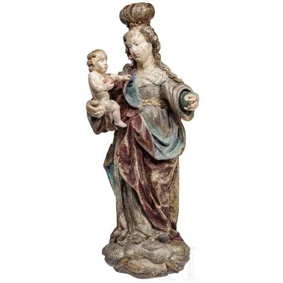 The Mother of God with child on the crescent moon, 18th century