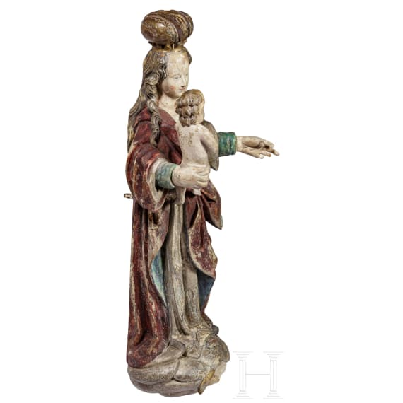 The Mother of God with child on the crescent moon, 18th century