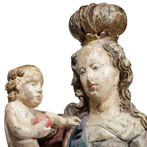 The Mother of God with child on the crescent moon, 18th century