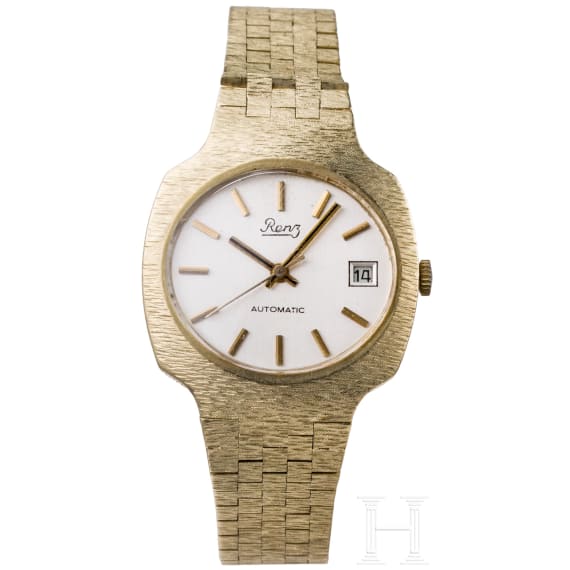A 14ct gold wristwatch Renz Automatic