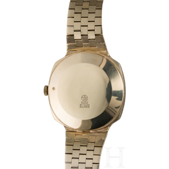 A 14ct gold wristwatch Renz Automatic