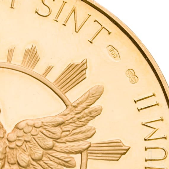 A gold medal commemorating Pope John XXIII, Second Ecumenical Council of the Vatican, 1962