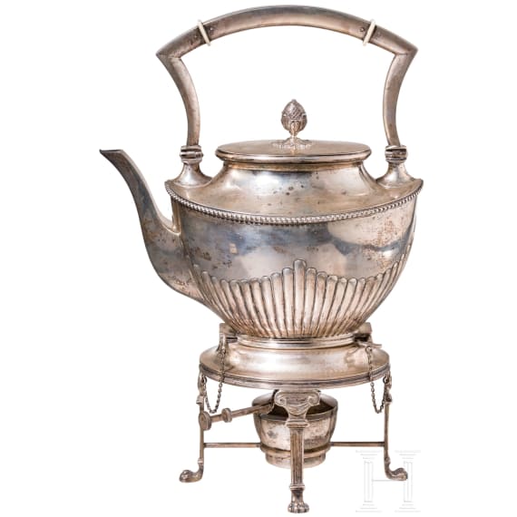 A silver samowar, Berlin, Gebr&uuml;der Friedl&auml;nder, circa 1910