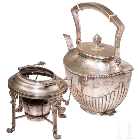 A silver samowar, Berlin, Gebr&uuml;der Friedl&auml;nder, circa 1910