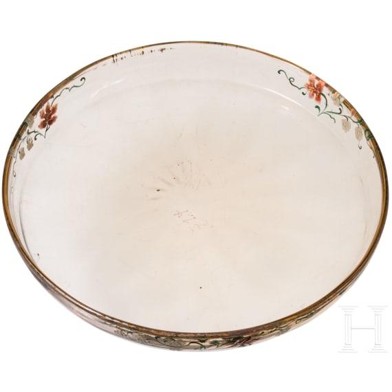 A glass tray with blackberry, Nancy, Emile Gall&eacute;, circa 1890