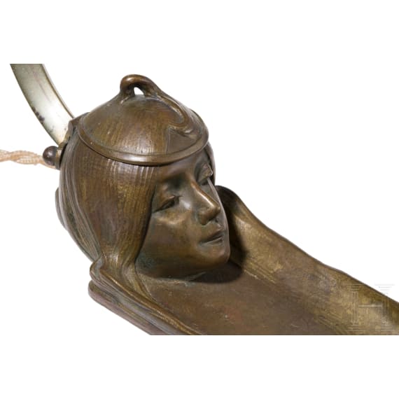 An art nouveau table lamp, circa 1920
