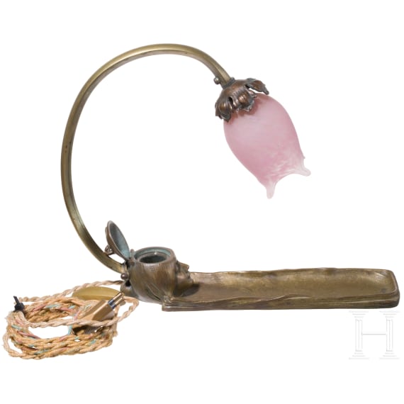 An art nouveau table lamp, circa 1920