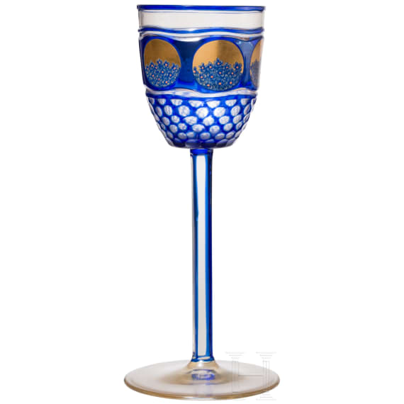A wine glass, Meyr's Neffe, Adolf, circa 1910