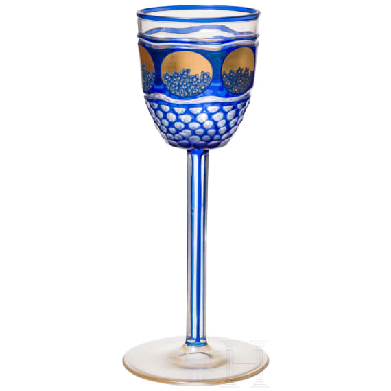 A wine glass, Meyr's Neffe, Adolf, circa 1910