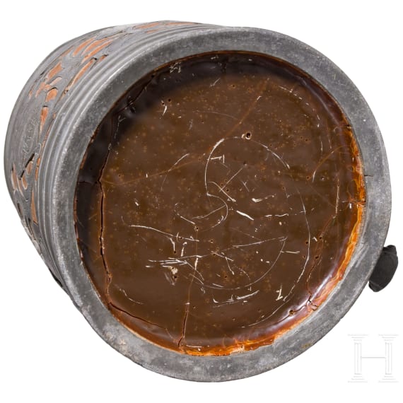 A pewter-mounted "Daubenkrug" (stein), Kulmbach, Andreas Haas (Master in 1690)