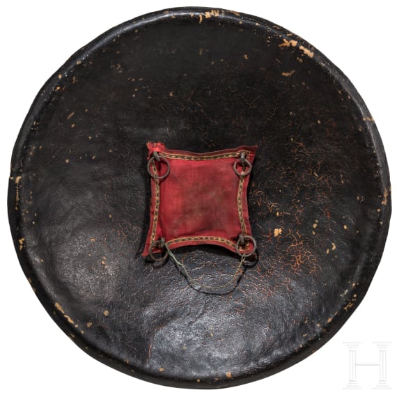An Indian leather shield, 1st half of the 19th century