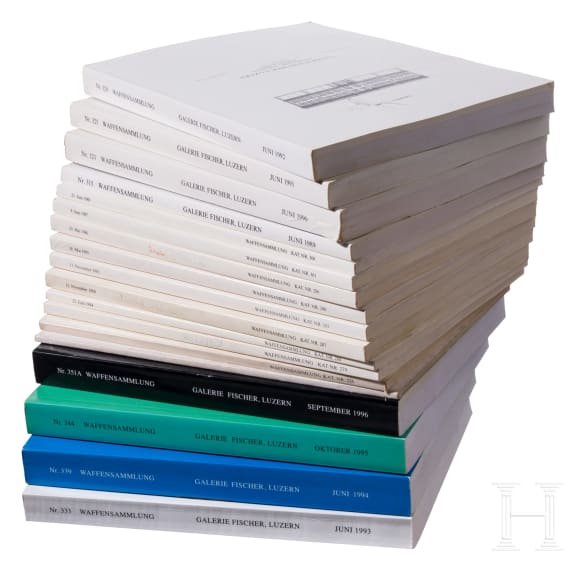 17 auction catalogues of Galerie Fischer, 1974 and 1983 - 1996