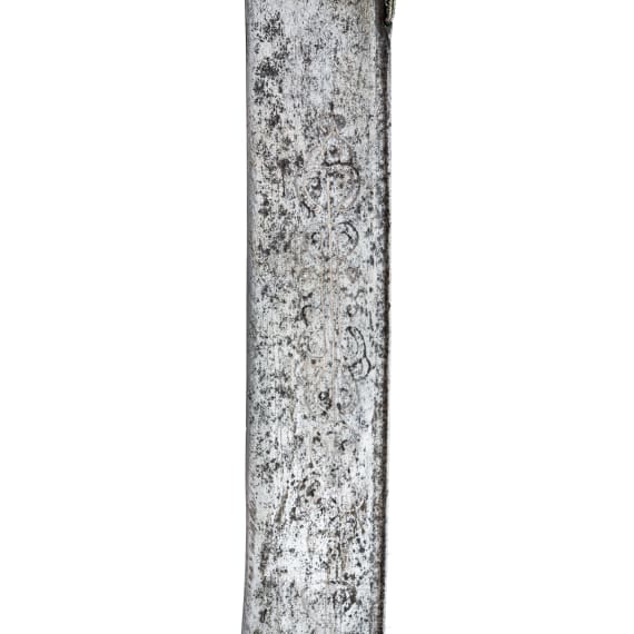 A silver mounted and coral studded yatagan, Krete, ca. 1830