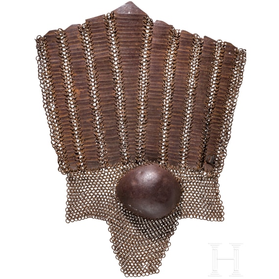 An ottoman thigh guard with St. Irene arsenal mark, early 16th century
