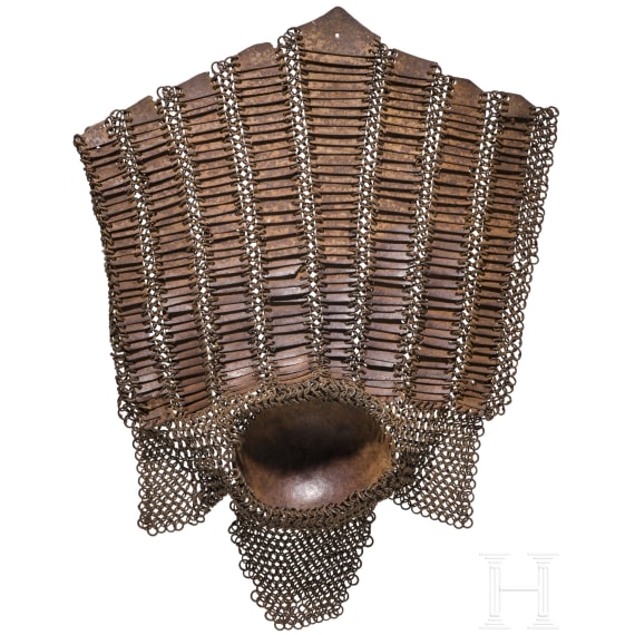 An ottoman thigh guard with St. Irene arsenal mark, early 16th century