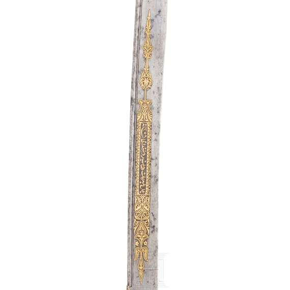 A deluxe Ottoman yatagan, dated 1843