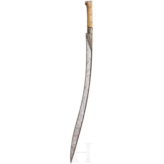 A yatagan with an early blade, Balkan Turkish, 18th century