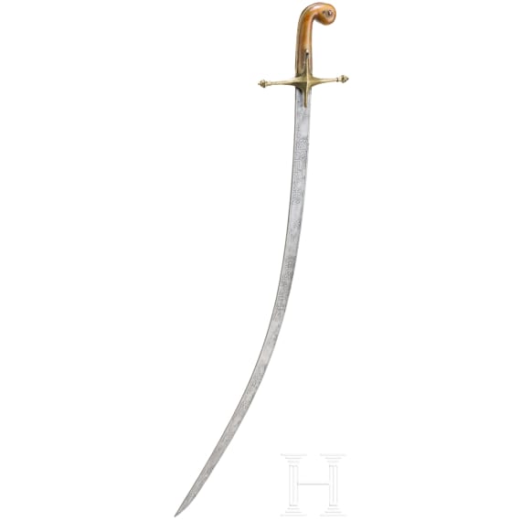 An Ottoman shamshir, 1st half of the 19th century