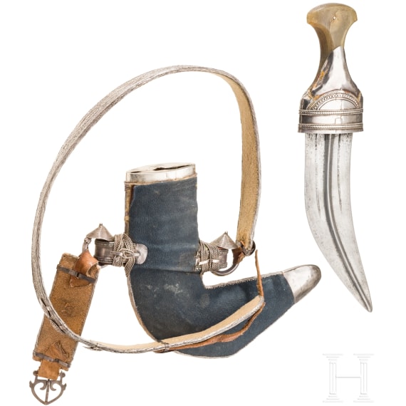 A silver-mounted jambya, Oman, 1st half of the 20th century